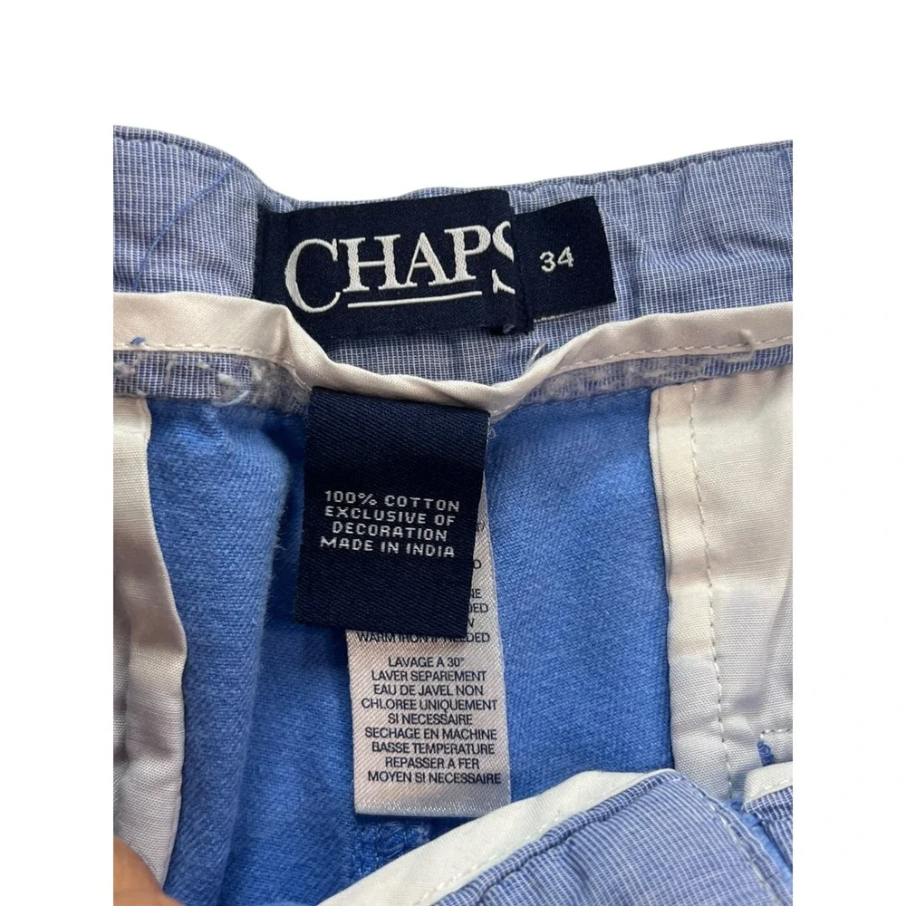 CHAPS Baby Blue Chino‎ Shorts Men's Size 34 Casual Boating Golf Fishing
